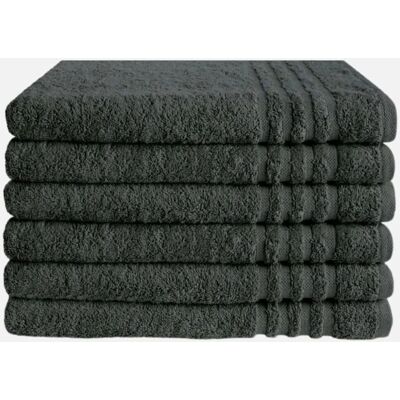 Byrklund - Handdoek - 70x140 cm - Antraciet - 6 stuks Byrklund - Handdoek - 70x140 cm - Antraciet - 6 stuks