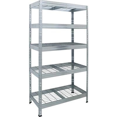N.D. Scaffale in metallo zincato - 4 ripiani - 120x45x180 cm - 300kg N.D. Scaffale in metallo zincato - 4 ripiani - 120x45x180 cm - 300kg