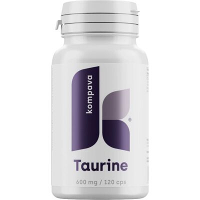 Kompava Taurín 600 mg, 120 kapslí - Potravinový doplněk Kompava Taurín 600 mg, 120 kapslí - Potravinový doplněk