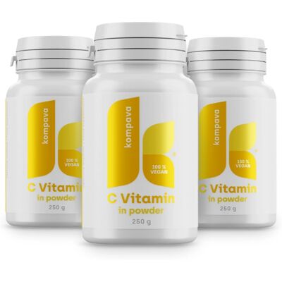 Kompava Model 250g Vitamín C prášek - Podpora imunity Kompava Model 250g Vitamín C prášek - Podpora imunity