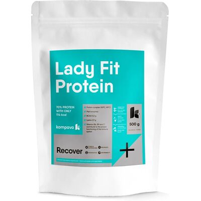 KOMPAVA LadyFit Vanilka-Smetana Protein 500g 16,5 porcí KOMPAVA LadyFit Vanilka-Smetana Protein 500g 16,5 porcí