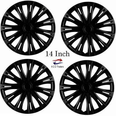 Versaco Wheel Cover Set 16 Inch - Black - High Quality Versaco Wheel Cover Set 16 Inch - Black - High Quality