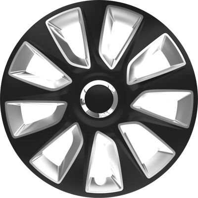 Versaco - Stratos RC - Noir/Argent - 15 Pouces - Wheel cover - Publicité Versaco - Stratos RC - Noir/Argent - 15 Pouces - Wheel cover - Publicité