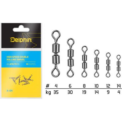 Delphin - A-04 - Argent - Pivot tournant - Publicité Delphin - A-04 - Argent - Pivot tournant - Publicité