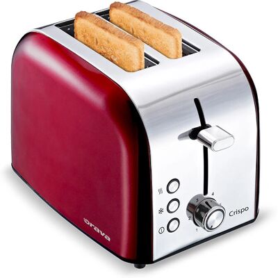 Orava HR-Crispo Toaster - 2 Scheiben, Verstellbarer Bräunungsgrad, Rot Orava HR-Crispo Toaster - 2 Scheiben, Verstellbarer Bräunungsgrad, Rot