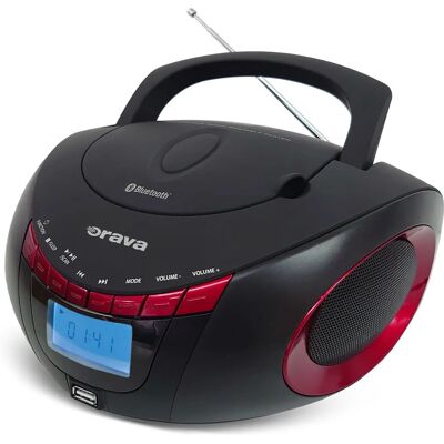 Orava RCD-813 R Přenosný stereo systém - FM/MP3 Orava RCD-813 R Přenosný stereo systém - FM/MP3