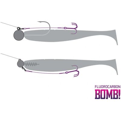 Delphin - BOMB! Twisto RIGS - Fluorocarbon 0.50mm - Rig Delphin - BOMB! Twisto RIGS - Fluorocarbon 0.50mm - Rig