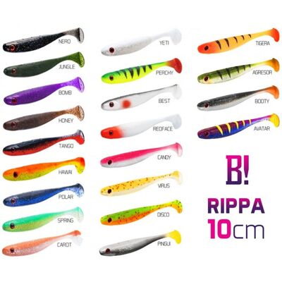 Delphin - BOMB! Rippa - Beige - 10cm - leurre souple - Publicité Delphin - BOMB! Rippa - Beige - 10cm - leurre souple - Publicité