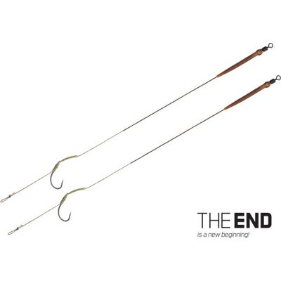 Delphin - THE END Skin rig - 20cm/25lbs - Beige - Leader - Publicité Delphin - THE END Skin rig - 20cm/25lbs - Beige - Leader - Publicité