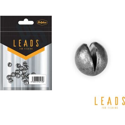 Delphin LEADS - Chevrotine 2.5g - Gris - Plombs - Publicité Delphin LEADS - Chevrotine 2.5g - Gris - Plombs - Publicité