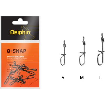 Delphin - Q-SNAP - 0,6mm - S - Accessoire de pêche - Publicité Delphin - Q-SNAP - 0,6mm - S - Accessoire de pêche - Publicité