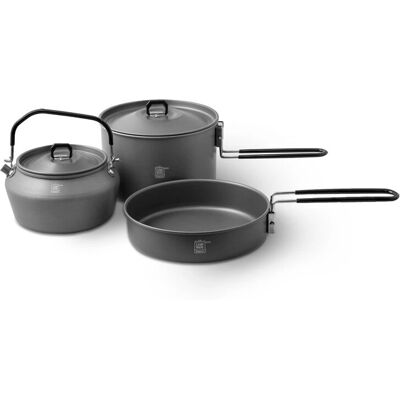 Set de vaisselle de camping Delphin CampWARE 3 en 1 - Gris - Publicité Set de vaisselle de camping Delphin CampWARE 3 en 1 - Gris - Publicité