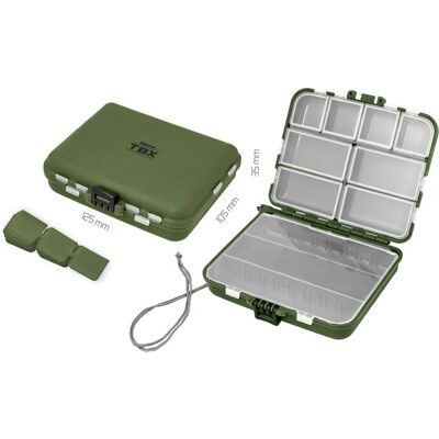Delphin - TBX Duo 125-11P - 125x105x35mm - Argent - Storage box - Publicité Delphin - TBX Duo 125-11P - 125x105x35mm - Argent - Storage box - Publicité
