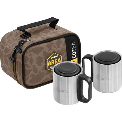Ensemble Delphin COTEA - Kit de thé ou café en acier inoxydable - Camouflage - Publicité Ensemble Delphin COTEA - Kit de thé ou café en acier inoxydable - Camouflage - Publicité