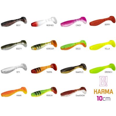 Delphin - KARMA UVs - 10cm - Beige - Fishing lure - Publicité Delphin - KARMA UVs - 10cm - Beige - Fishing lure - Publicité