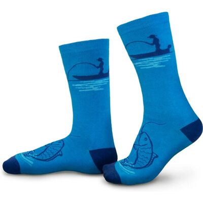 Delphin - FISHING - Gris - 41-46 - Chaussettes - Publicité Delphin - FISHING - Gris - 41-46 - Chaussettes - Publicité
