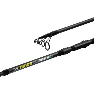 Canne telescopica Delphin ARIOS TeleMATCH - 360cm, 25g, Blu-Giallo Canne telescopica Delphin ARIOS TeleMATCH - 360cm, 25g, Blu-Giallo