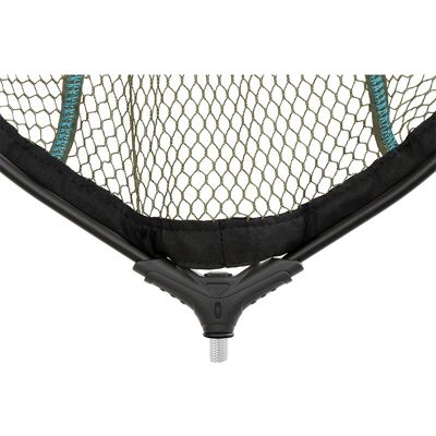 Delphin - REAXE EasyROUND - Silver - 70x60cm - Fishing net head - Publicité Delphin - REAXE EasyROUND - Silver - 70x60cm - Fishing net head - Publicité