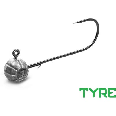 Delphin TYRE - 15g-5/0 - Gris - Cabeza de jig Delphin TYRE - 15g-5/0 - Gris - Cabeza de jig