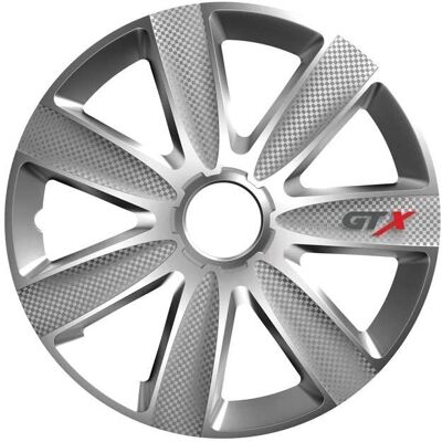 Capa de roda em carbono prateado Versaco Gtx - Capas de roda Capa de roda em carbono prateado Versaco Gtx - Capas de roda