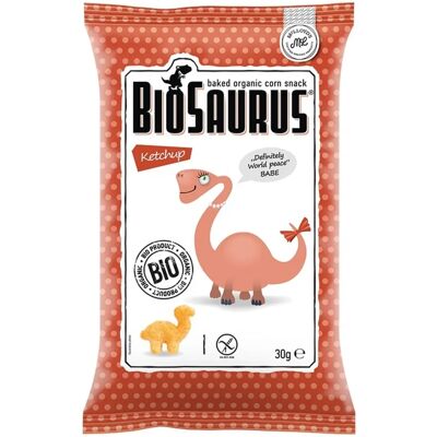 CIBI Dinozaur kukurydziane chipsy - Bez glutenu i ketchup 30g CIBI Dinozaur kukurydziane chipsy - Bez glutenu i ketchup 30g