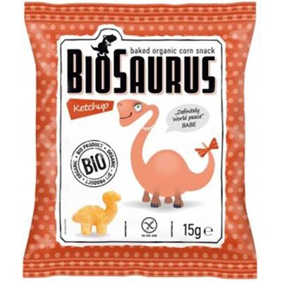 BIOSAURUS Ketchup Dinosaurier Maischips Bio 15 g BIOSAURUS Ketchup Dinosaurier Maischips Bio 15 g