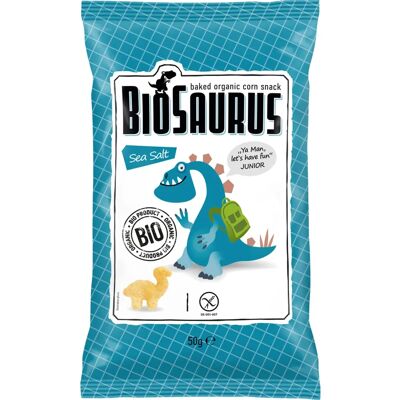 BIOSAURUS Dinosaurien-Maischips - Meersalz, Glutenfrei BIOSAURUS Dinosaurien-Maischips - Meersalz, Glutenfrei