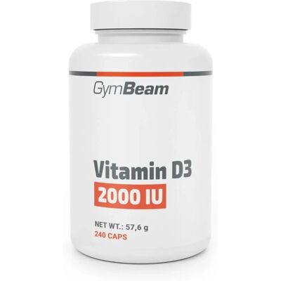 GymBeam Vitamina D3 2000 IU - Senza aroma - 240 capsule molli GymBeam Vitamina D3 2000 IU - Senza aroma - 240 capsule molli