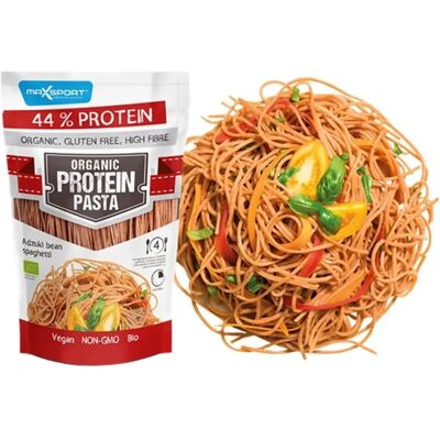 MAXSPORT Bezglutenowe spaghetti z czerwonej fasoli adzuki - Makaron MAXSPORT Bezglutenowe spaghetti z czerwonej fasoli adzuki - Makaron