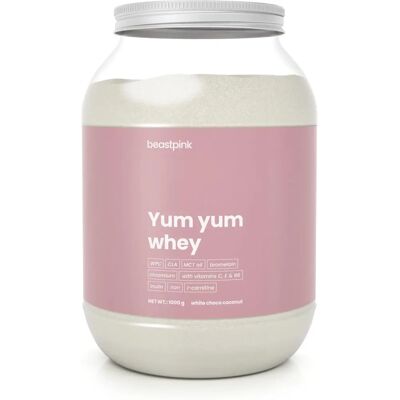 BeastPink Yum Yum Whey Biała Czekolada Kokos - Serwatkowe białko dla kobiet BeastPink Yum Yum Whey Biała Czekolada Kokos - Serwatkowe białko dla kobiet