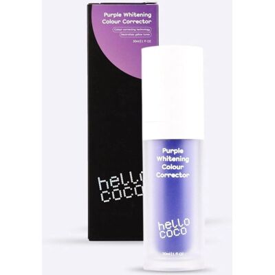 Hello Coco Purple Whitening Colour Corrector - Valkaiseva hammastahna - 30ml Hello Coco Purple Whitening Colour Corrector - Valkaiseva hammastahna - 30ml