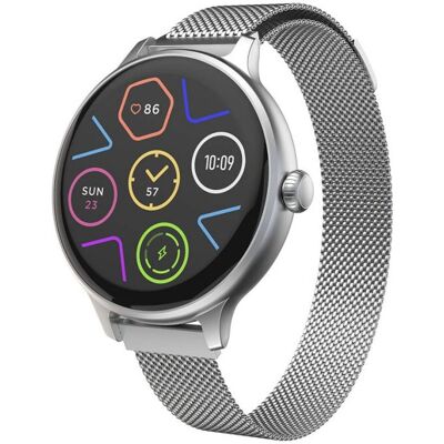 Carneo Hero mini HR+ Montre intelligente argentée - Fréquence cardiaque & Modes sportifs Carneo Hero mini HR+ Montre intelligente argentée - Fréquence cardiaque & Modes sportifs