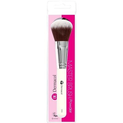 Dermacol D55 Stříbrný make-up štětec - Puder Dermacol D55 Stříbrný make-up štětec - Puder