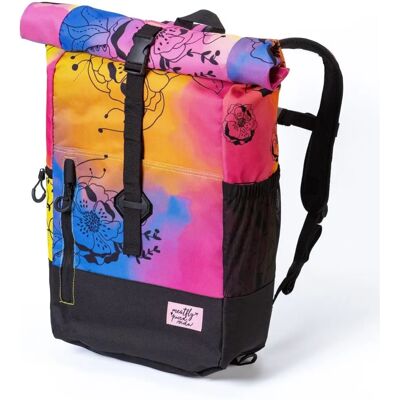 Batoh Meatfly Peach Flowers - Městský s Rulou 28L Batoh Meatfly Peach Flowers - Městský s Rulou 28L