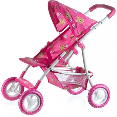 Teddies Dětský Kočárek pro Panenky - Sportovní s Přístřeškem Teddies Dětský Kočárek pro Panenky - Sportovní s Přístřeškem