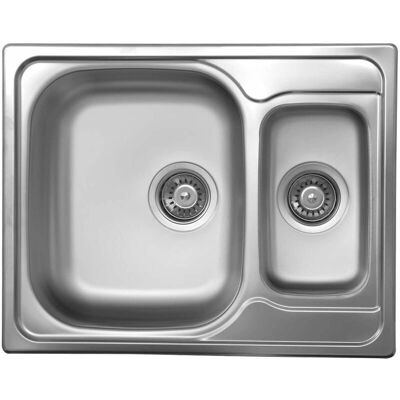 Chiuvetă Dublă din Oțel Inoxidabil - 490x620 mm Chiuvetă Dublă din Oțel Inoxidabil - 490x620 mm