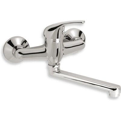 Robinet de Bucătărie Titania Iris Montat pe Perete Novaservis - Ciment, 150mm, Crom Robinet de Bucătărie Titania Iris Montat pe Perete Novaservis - Ciment, 150mm, Crom