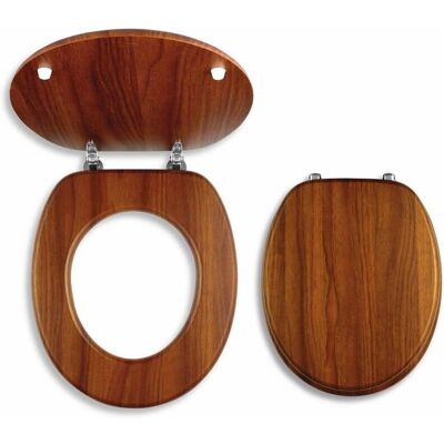 Sedile WC Novaservis DUB2 Rovere Scuro - Finitura in legno impiallacciato Sedile WC Novaservis DUB2 Rovere Scuro - Finitura in legno impiallacciato