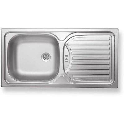 Chiuvetă de Bucătărie din Oțel Inoxidabil NOVASERVIS - 435x860 mm - Cu Un Singur Chiuvetă și Suport de Scurgere Chiuvetă de Bucătărie din Oțel Inoxidabil NOVASERVIS - 435x860 mm - Cu Un Singur Chiuvetă și Suport de Scurgere