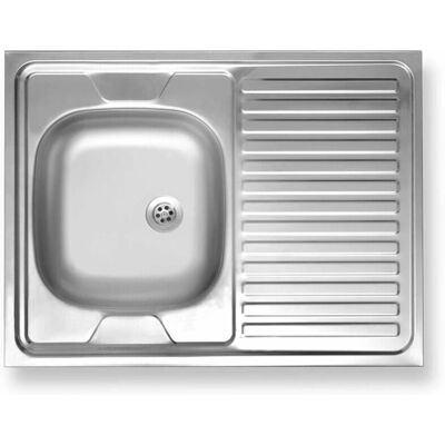 Lavello in acciaio inox Novaservis - 60x80cm, Ampiato destro - Cucina Lavello in acciaio inox Novaservis - 60x80cm, Ampiato destro - Cucina