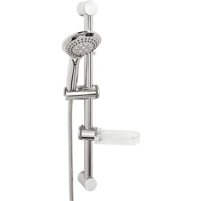 Set de Duș Cromat Novaservis - Montaj pe Perete - Cap de Duș, Tub și Săpunieră Set de Duș Cromat Novaservis - Montaj pe Perete - Cap de Duș, Tub și Săpunieră