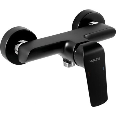 Amestecător de duş pe perete Nobless Tina - Negru/Crom - 150mm Amestecător de duş pe perete Nobless Tina - Negru/Crom - 150mm