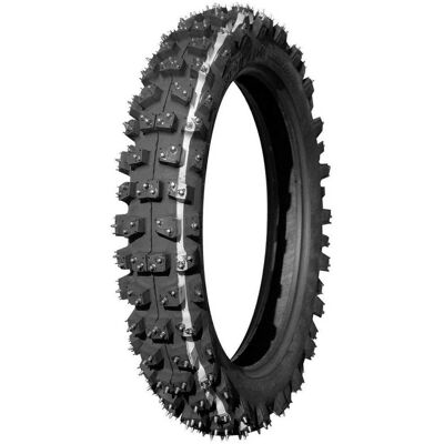 Mitas XT454 Hiver Friction - Pneu arrière, 110/100-18, Blanc Mitas XT454 Hiver Friction - Pneu arrière, 110/100-18, Blanc