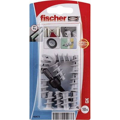 Fischer Wanddübel - Für Holz, Metall, Gips 4-5mm - Wandtyp Fischer Wanddübel - Für Holz, Metall, Gips 4-5mm - Wandtyp