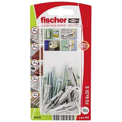 Fischer 84326 Vægplugg - 35mm - Vægmonteringssæt Fischer 84326 Vægplugg - 35mm - Vægmonteringssæt