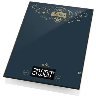 Eta Farmer Schwarze Küchenscala - 20kg, TARA, LCD Eta Farmer Schwarze Küchenscala - 20kg, TARA, LCD