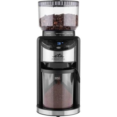 Măcinător de cafea ETA - 35 niveluri de finețe - Mororuri conici de precizie - Funcționare silențioasă - Tip de cafea Măcinător de cafea ETA - 35 niveluri de finețe - Mororuri conici de precizie - Funcționare silențioasă - Tip de cafea