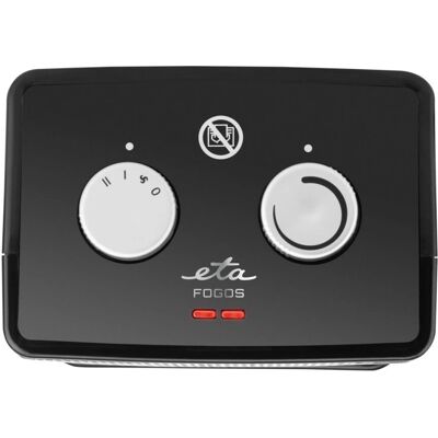ETA ETA262390000 Fogos Větrákový ohřívač - Přenosný keramický 1500W - Tichý a oscilující ETA ETA262390000 Fogos Větrákový ohřívač - Přenosný keramický 1500W - Tichý a oscilující