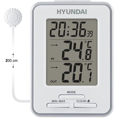 Hyundai WS 1021 Bílá Meteostanice - Meteostanice Hyundai WS 1021 Bílá Meteostanice - Meteostanice
