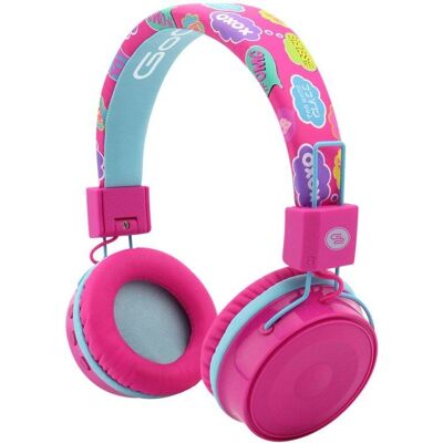 GOGEN HBTM32P Pink Bluetooth Kinderkopfhörer - Kopfhörer GOGEN HBTM32P Pink Bluetooth Kinderkopfhörer - Kopfhörer